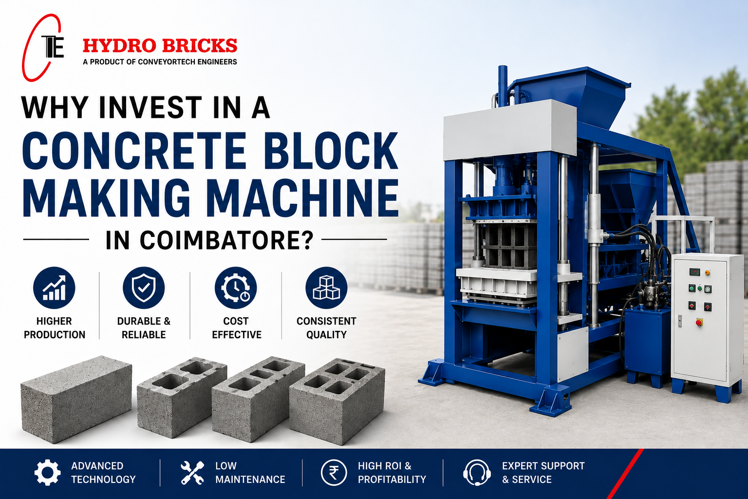 Concrete Block Making Machine in Coimbatore for efficient block production